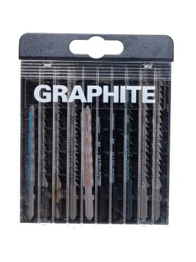 Полотна (10 шт; хвостовик T) для электролобзика GRAPHITE 57H755