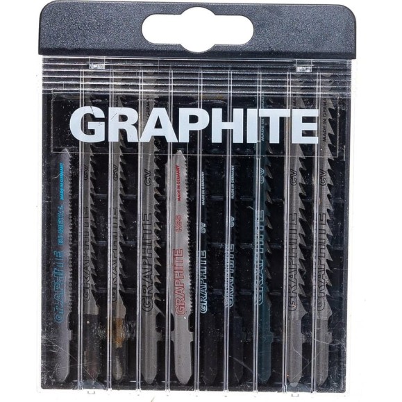 Полотна (10 шт; хвостовик T) для электролобзика GRAPHITE 57H755