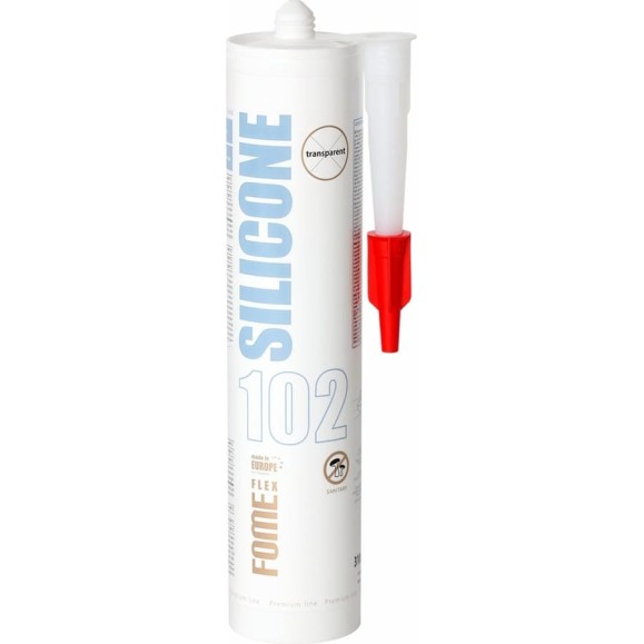 Силиконовый герметик FOME FLEX SANITARY SILICON 102 (прозрачный; 310 мл) 01-4-1-101