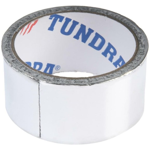 Клейкая алюминиевая лента TUNDRA 25 мкм, 48 мм х 10 м 4161626