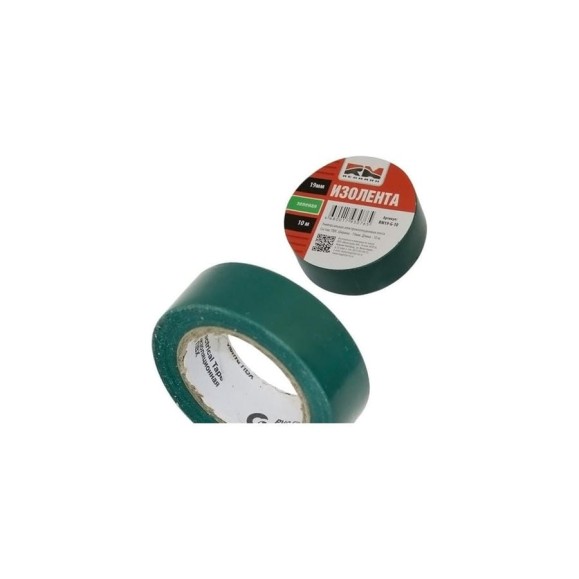 Изолента REDMARK 19 мм х 10 м, цв. зеленый RM19G10 Изолента REDMARK 19 мм х 10 м, цв. зеленый RM19G10