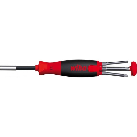 Рукоятка с битами Wiha LiftUp 70 SL/PH/PZ/TORX, магн. 1/4", 3803-01021, 6 предметов 38589 Рукоятка с битами Wiha LiftUp 70 SL/PH/PZ/TORX, магн. 1/4", 3803-01021, 6 предметов 38589