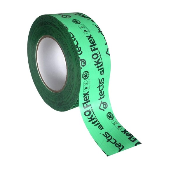 Армированная клейкая лента для склейки мембраны и пароизоляции Tectis Sitko Flex 50 мм х 25 м 07523 Армированная клейкая лента для склейки мембраны и пароизоляции Tectis Sitko Flex 50 мм х 25 м 07523