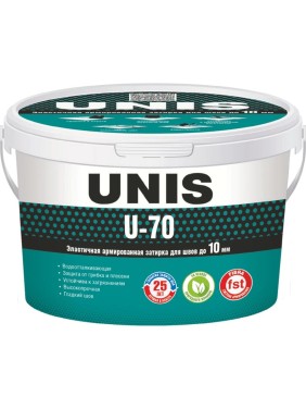 Затирка UNIS U-70 черный С15 2 кг ведро 11606680 4607005185174
