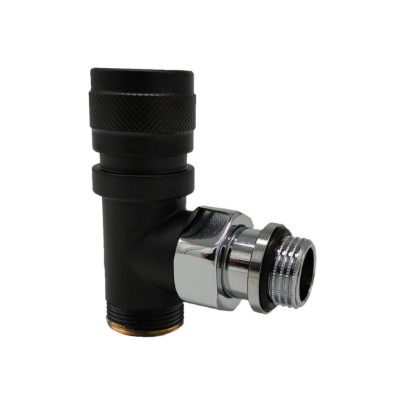 Угловой вентиль SR Rubinetterie 1/2" x 3/4 E, ручной регулировки, преобразуемый в термостатический 0613-1500VCES Угловой вентиль SR Rubinetterie 1/2" x 3/4 E, ручной регулировки, преобразуемый в термостатический 0613-1500VCES