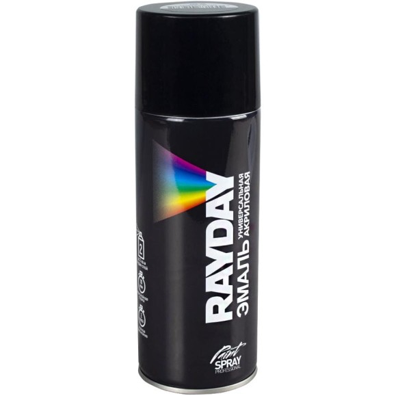 Акриловая аэрозольная краска RAYDAY Ral 9005 черная, глянцевая, 520 мл Rd-077 223223 Акриловая аэрозольная краска RAYDAY Ral 9005 черная, глянцевая, 520 мл Rd-077 223223