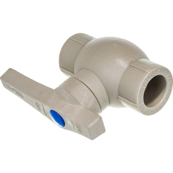 Кран VALFEX PP-R серый шаровой Дн 20 10144020Г 007-7685 Кран VALFEX PP-R серый шаровой Дн 20 10144020Г 007-7685