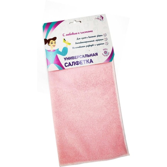 Салфетка Lady Fly 35х35 плотность 250, 3 шт, оверлок LF3535/250H3 Салфетка Lady Fly 35х35 плотность 250, 3 шт, оверлок LF3535/250H3
