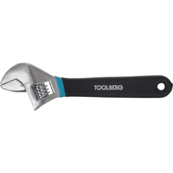 Разводной ключ Toolberg 6-150 мм, хромированный, обрезиненная ручка 90003055460 Разводной ключ Toolberg 6-150 мм, хромированный, обрезиненная ручка 90003055460