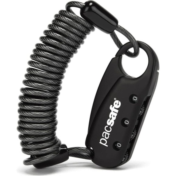 Кодовый замок с тросом Pacsafe черный 10267100 Кодовый замок с тросом Pacsafe черный 10267100