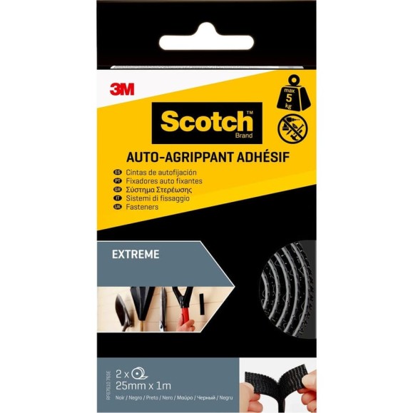 Самоклеящаяся сверхсильная застежка SCOTCH RF6761076 черная, 25 мм x 1 м 7100151770 Самоклеящаяся сверхсильная застежка SCOTCH RF6761076 черная, 25 мм x 1 м 7100151770