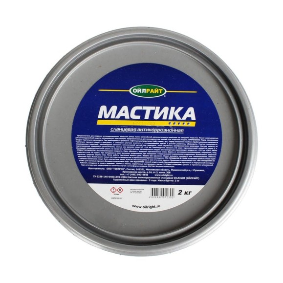 Мастика OILRIGHT сланцевая 2 кг 6100 Мастика OILRIGHT сланцевая 2 кг 6100