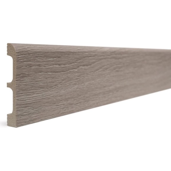Плинтус напольный ударопрочный влагостойкий (серый; 80Х13Х2400 мм) Decor-Dizayn 706-80SH Плинтус напольный ударопрочный влагостойкий (серый; 80Х13Х2400 мм) Decor-Dizayn 706-80SH