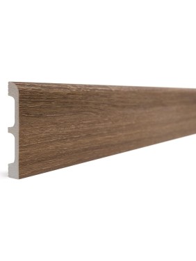 Плинтус напольный ударопрочный влагостойкий (ясень; 80Х13Х2400 мм) Decor-Dizayn 706-92SH