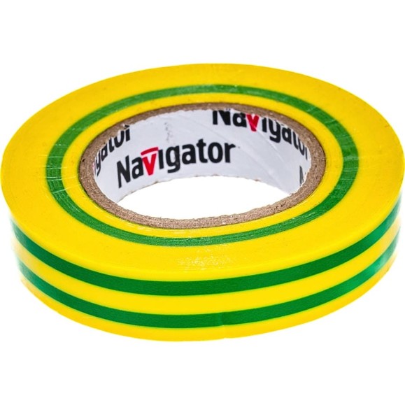 Изолента ПВХ Navigator 15мм 20м желто-зеленый NIT-B15-20/YG 71108