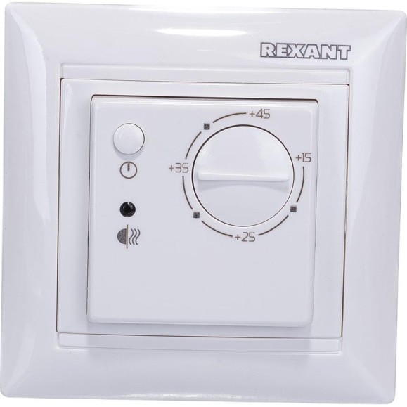 Механический терморегулятор REXANT RX-308B (белый) 51-0562 Механический терморегулятор REXANT RX-308B (белый) 51-0562