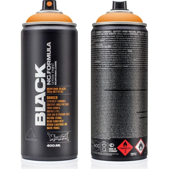 Краска MONTANA BLACK заводной апельсин, 0.4 л 2070 BLK Краска MONTANA BLACK заводной апельсин, 0.4 л 2070 BLK