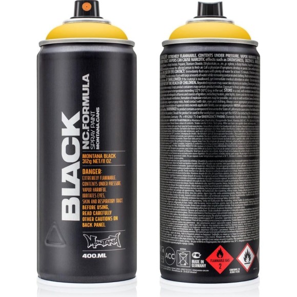 Краска MONTANA BLACK желтая, 0.4 л 1030 BLK Краска MONTANA BLACK желтая, 0.4 л 1030 BLK