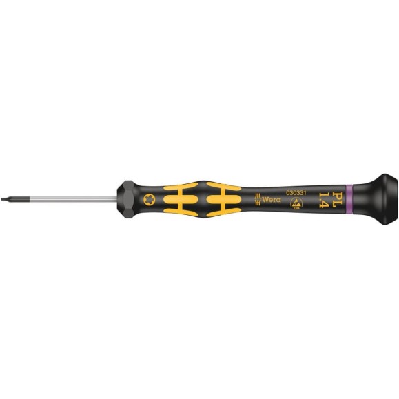 Антистатическая отвертка WERA 1573 Pentalobe ESD Kraftform Micro, PL 1.4х40 мм WE-030331