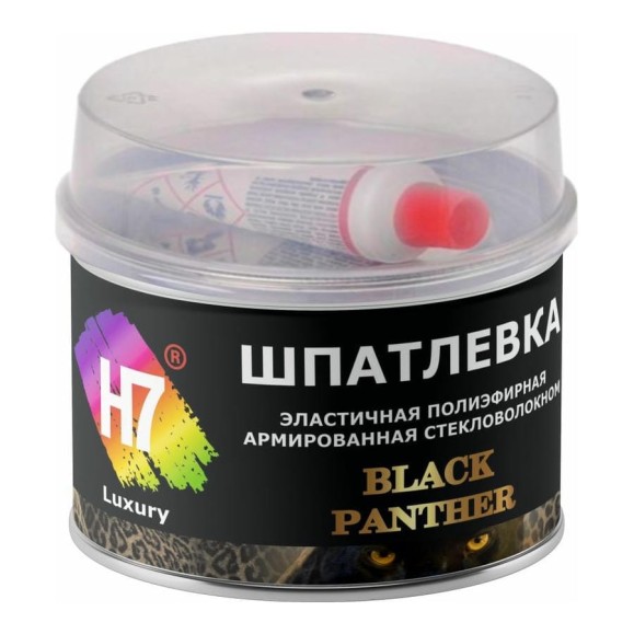 Эластичная полиэфирная шпатлевка H7 Black Panther армированная стекловолокном, 0.25 л, 0.535 кг 774202 Эластичная полиэфирная шпатлевка H7 Black Panther армированная стекловолокном, 0.25 л, 0.535 кг 774202