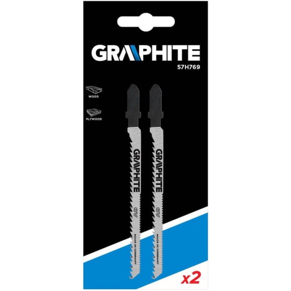 Полотно (2 шт; 10TPI; 75х100 мм) для электролобзика GRAPHITE 57H769 Полотно (2 шт; 10TPI; 75х100 мм) для электролобзика GRAPHITE 57H769