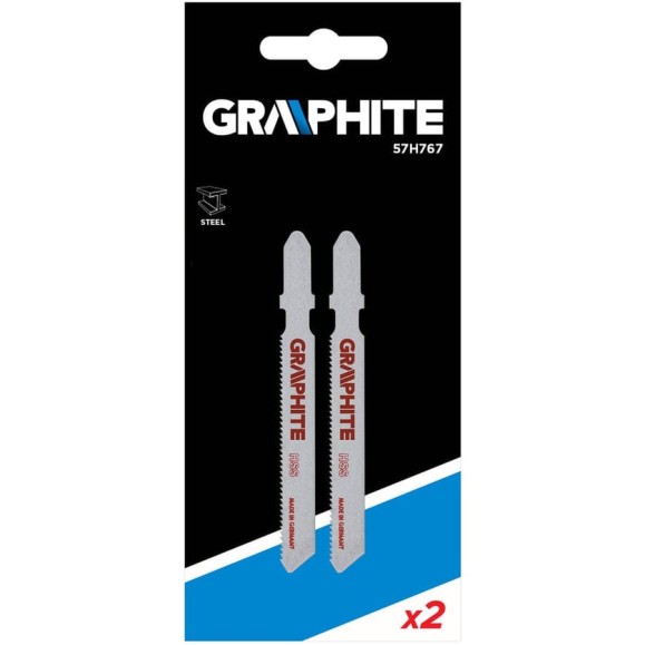 Полотно (2 шт; 21TPI; 50 мм) для электролобзика GRAPHITE 57H767 Полотно (2 шт; 21TPI; 50 мм) для электролобзика GRAPHITE 57H767