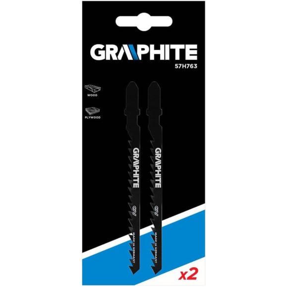 Полотно (2 шт; 6TPI; хвостовик T) для электролобзика GRAPHITE 57H763 Полотно (2 шт; 6TPI; хвостовик T) для электролобзика GRAPHITE 57H763
