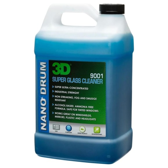Очиститель стекол 3D Super Glass Cleaner 9001G01 концентрат, 3.78 л 020613