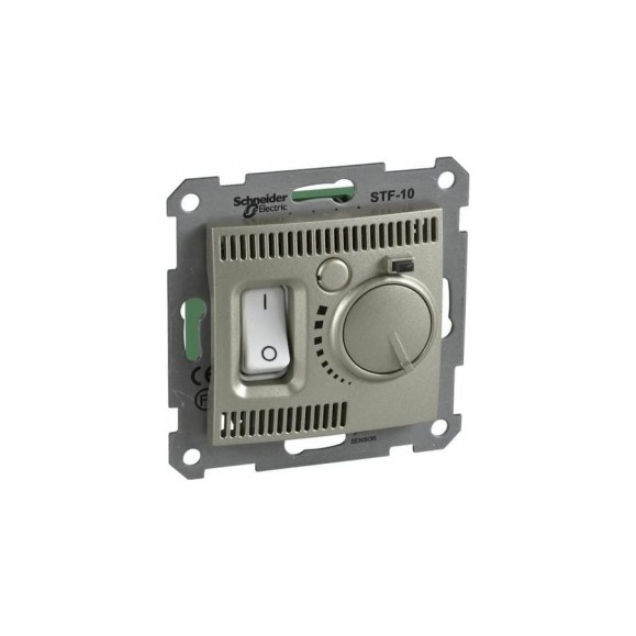 Регулятор теплого пола Systeme Electric Sedna Титан 10А SE SDN6000368 Регулятор теплого пола Systeme Electric Sedna Титан 10А SE SDN6000368