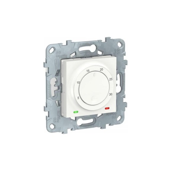 Электронный термостат Systeme Electric Unica New белый, 8А, встроенный термодатчик NU550118 Электронный термостат Systeme Electric Unica New белый, 8А, встроенный термодатчик NU550118