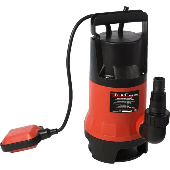 Дренажный погружной насос BRAIT NPD-550D 23.01.030.077