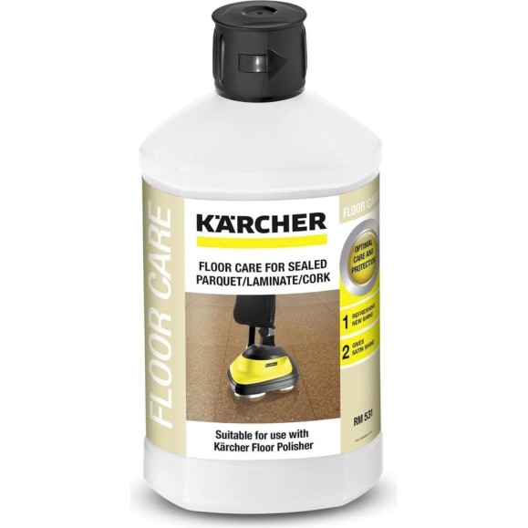 Средство для ухода за лакированным паркетом Karcher RM 531 1 л, для полотера FP 303 6.295-777.0 Средство для ухода за лакированным паркетом Karcher RM 531 1 л, для полотера FP 303 6.295-777.0