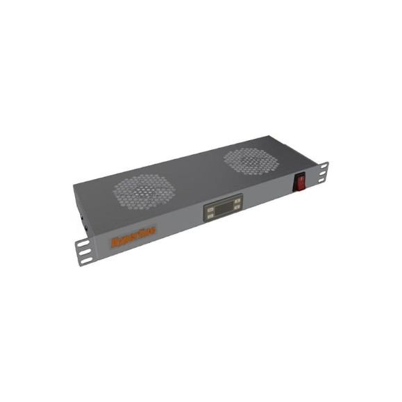 Вентиляторный модуль Hyperline TRFA-MICR-2F-RAL7035 19 Вентиляторный модуль Hyperline TRFA-MICR-2F-RAL7035 19