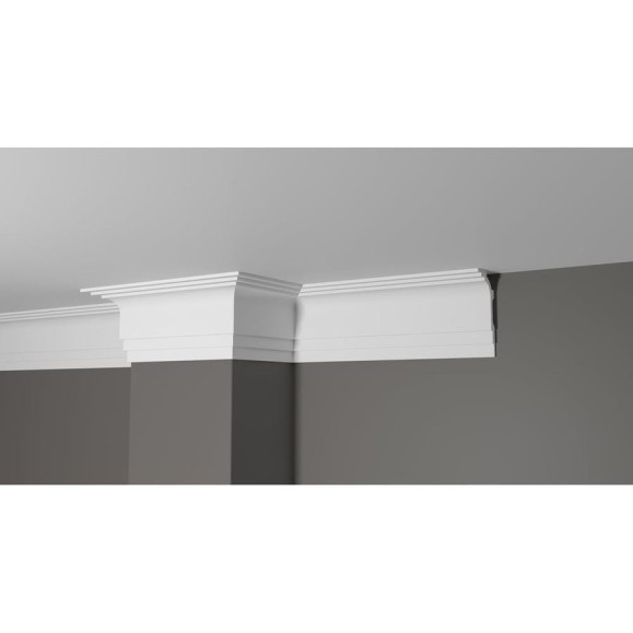 Карниз потолочный ударопрочный влагостойкий под покраску Decor-Dizayn 100x60x2000мм DD515 Карниз потолочный ударопрочный влагостойкий под покраску Decor-Dizayn 100x60x2000мм DD515