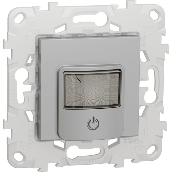 Датчик движения с выключателем Systeme Electric Unica New Алюминий 10А NU552530