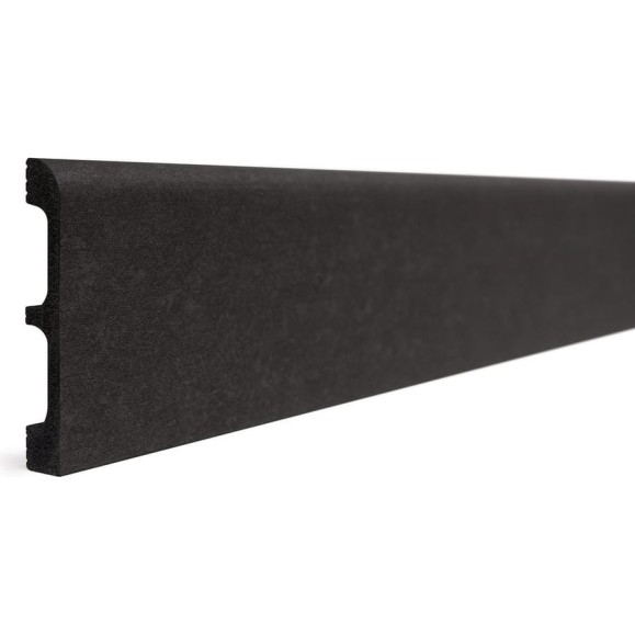Плинтус напольный ударопрочный влагостойкийDecor-Dizayn цвет графит 80x13x2400 мм 706-94 Плинтус напольный ударопрочный влагостойкийDecor-Dizayn цвет графит 80x13x2400 мм 706-94