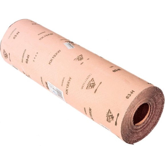 Лист шлифовальный в рулоне KK19XW (20 м; 775 мм; 63Hш; P30) БАЗ 960000020956 Лист шлифовальный в рулоне KK19XW (20 м; 775 мм; 63Hш; P30) БАЗ 960000020956