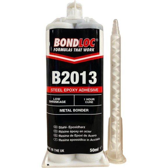 Металлонаполненный 2К эпоксидный клей Bondloc B2013 повышенная прочность, 50 мл, 1:1 B201350ML