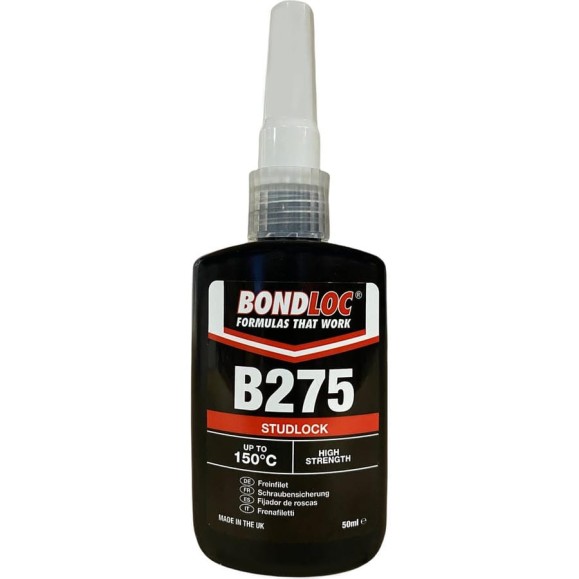 Резьбовой фиксатор Bondloc B275 высокой прочности, для резьб больших диаметров, 50 мл B27550ML Резьбовой фиксатор Bondloc B275 высокой прочности, для резьб больших диаметров, 50 мл B27550ML