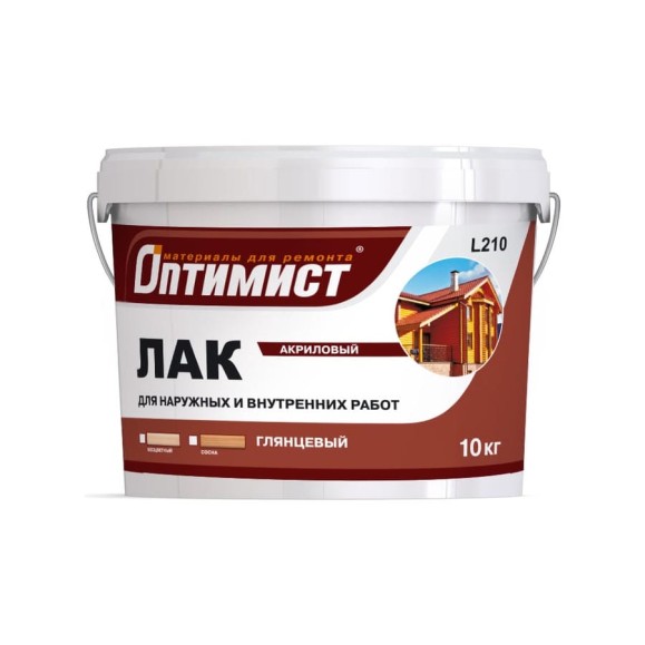 Акриловый лак Оптимист (глянцевый; 10 кг) OPL006 Акриловый лак Оптимист (глянцевый; 10 кг) OPL006