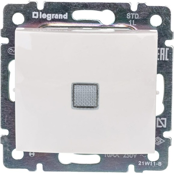 Выключатель Legrand одноклавишный с подсветкой Legrand Valena 10А 250В схема 1L безвинтовые зажимы слоновая кость 695601 Выключатель Legrand одноклавишный с подсветкой Legrand Valena 10А 250В схема 1L безвинтовые зажимы слоновая кость 695601