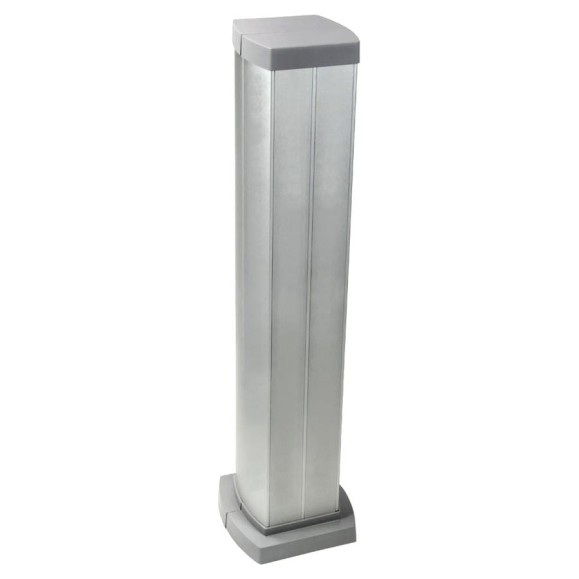 Алюминиевая миниколонна SnapOn Legrand с крышкой из алюминия 4 секции, высота 0,68м 653044