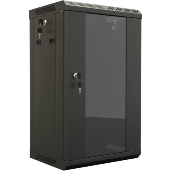 Настенный шкаф Hyperline TDB-9U-GP-RAL9004 10'', 9U, 499,5х390х300, установочный размер 254 мм, со с 445488 Настенный шкаф Hyperline TDB-9U-GP-RAL9004 10'', 9U, 499,5х390х300, установочный размер 254 мм, со с 445488