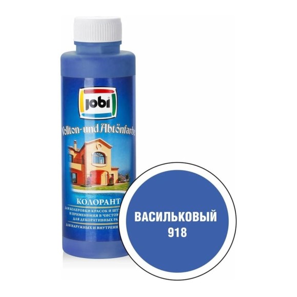 Колорант № 918 JOBI (васильковый; 500 мл) 12923 Колорант № 918 JOBI (васильковый; 500 мл) 12923