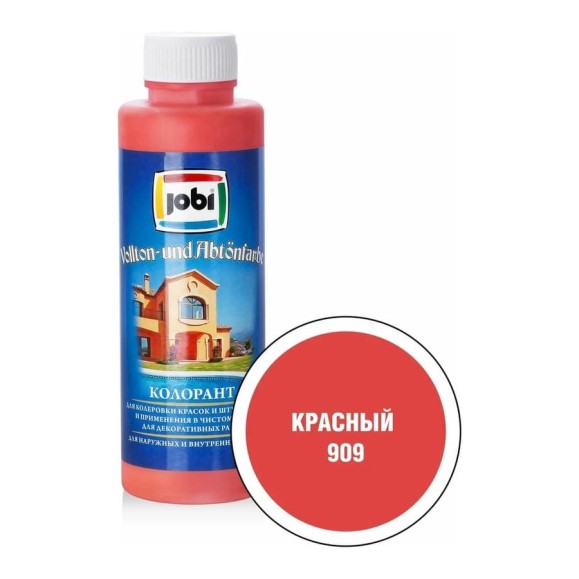 Колорант № 909 JOBI (красный; 500 мл) 11240 Колорант № 909 JOBI (красный; 500 мл) 11240
