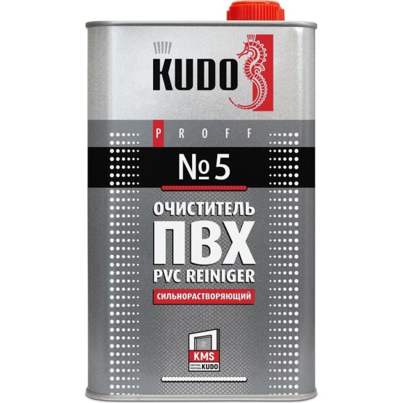 Очиститель для ПВХ KUDO №5 PROFF сильнорастворяющий, 1000 мл SMC-005