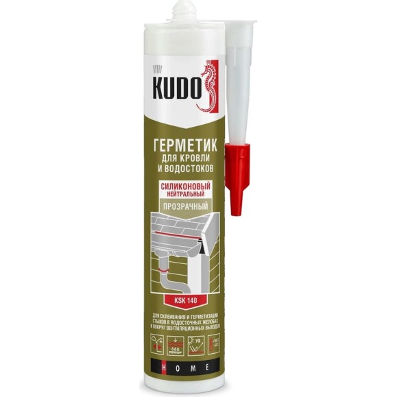 Герметик KUDO для кровли прозрачный 280 мл KSK-140 Герметик KUDO для кровли прозрачный 280 мл KSK-140