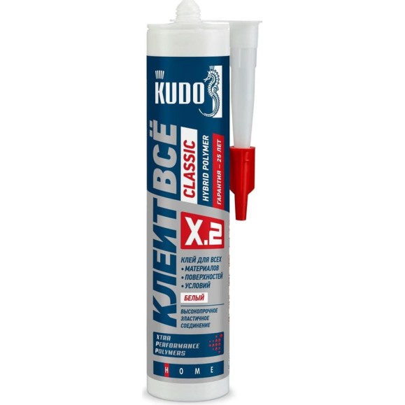 Клей на основе гибридных полимеров KUDO Клеит Все CLASSIC белый, 280 мл KX-2W Клей на основе гибридных полимеров KUDO Клеит Все CLASSIC белый, 280 мл KX-2W