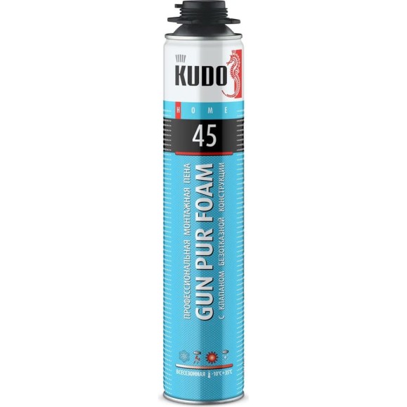 Полиуретановая монтажная профессиональная всесезонная пена KUDO HOME 45 KUPHP10U45 Полиуретановая монтажная профессиональная всесезонная пена KUDO HOME 45 KUPHP10U45