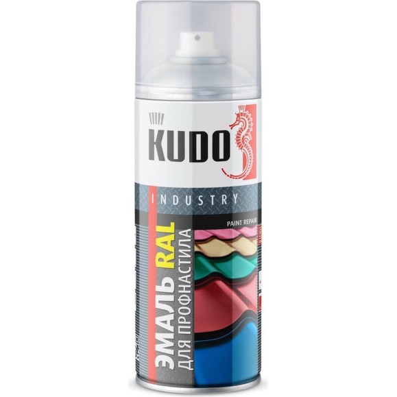 Эмаль для металлочерепицы KUDO RAL 9003 сигнально белый KU-09003R Эмаль для металлочерепицы KUDO RAL 9003 сигнально белый KU-09003R
